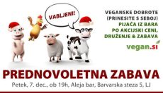 Prednovoletna zabava veganskega društva