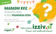 Nagradni kviz in zaključna zabava Velikega Veganskega izziva 2024