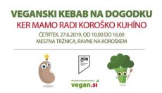 Veganski kebab na dogodku Ker mamo radi koroško kuhíno